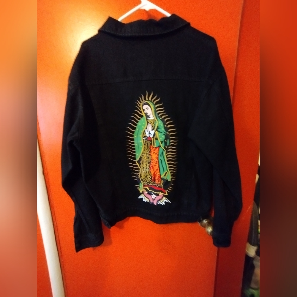 Large black men's jacket